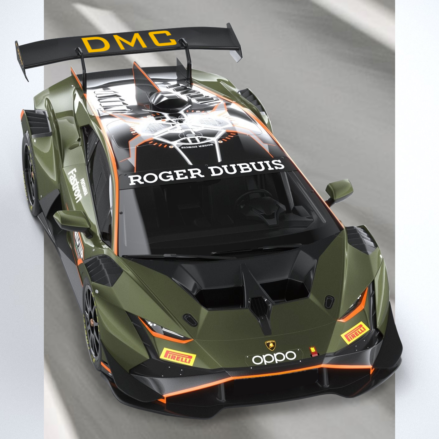 Carbon Fiber Rear Wing Spoiler "EVO2" fits the OEM Lamborghini Huracan