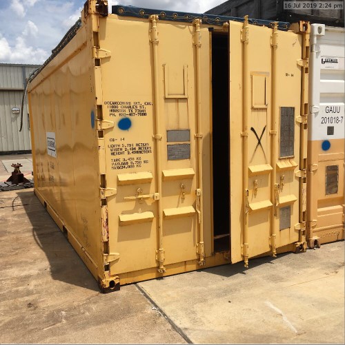 CB14 Conex box with open top DMC Saleyard