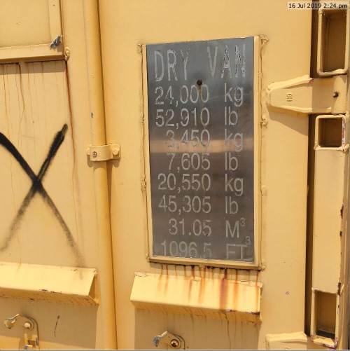 CB14 Conex box with open top DMC Saleyard