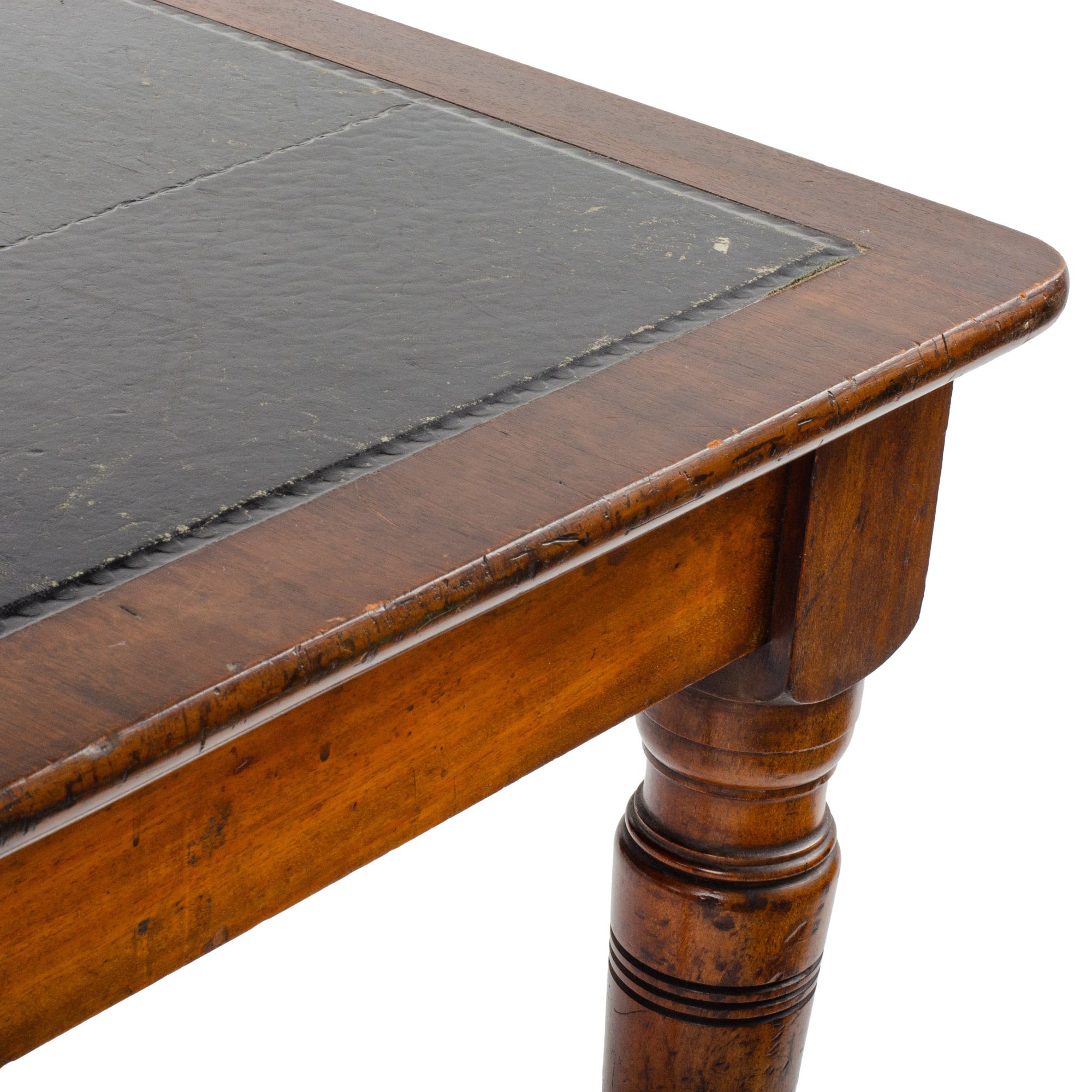 Antique Leather Top Writing Table DM Decoris