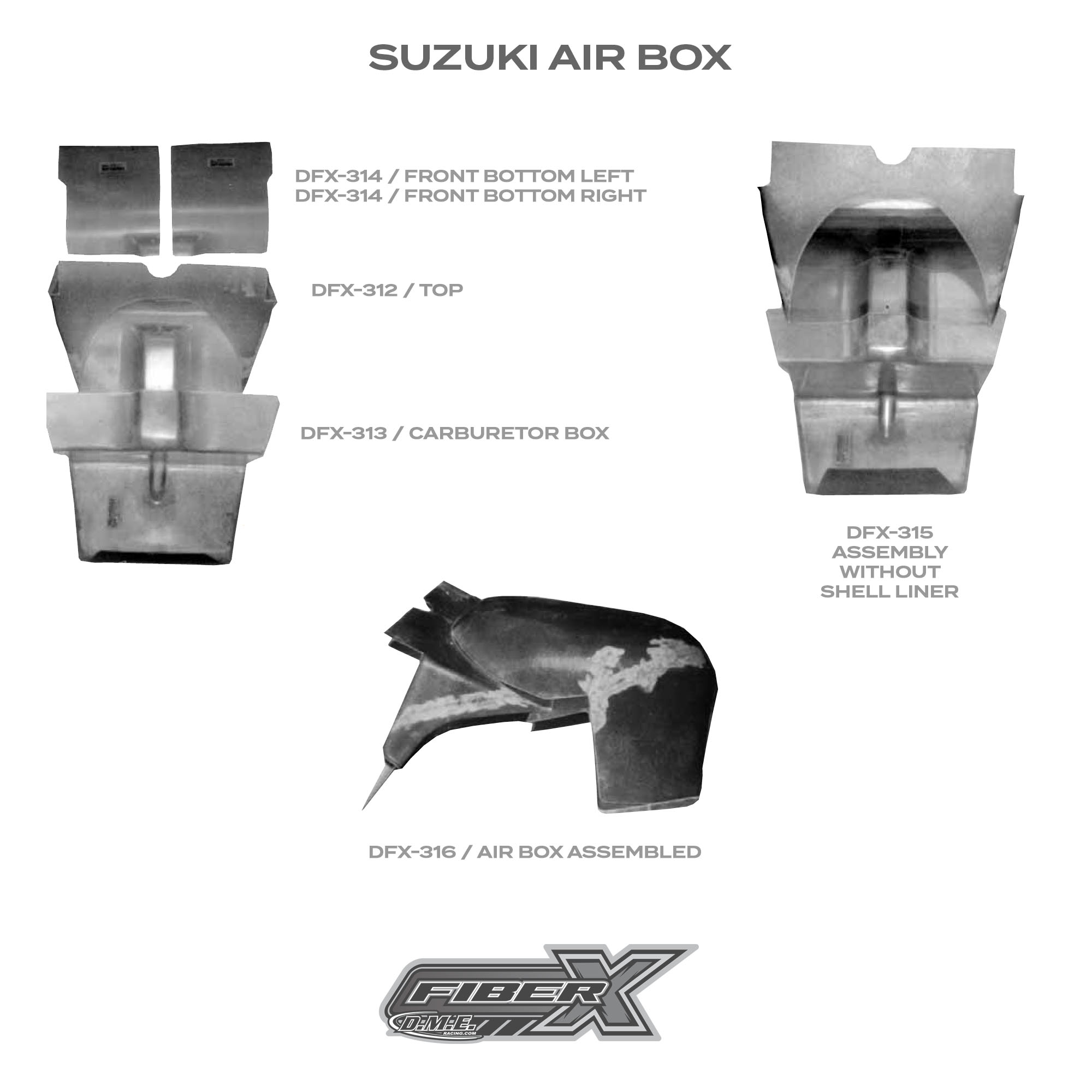 Suzuki Air Box Fiberglass Bodywork DME Racing