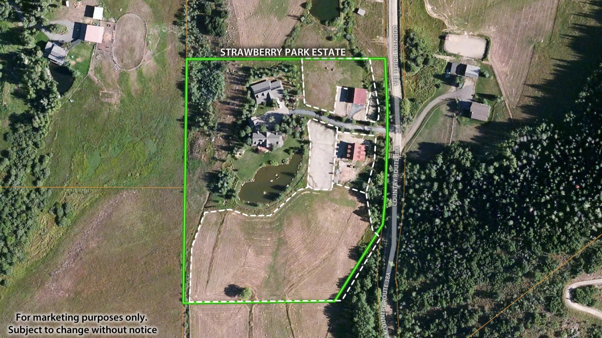 Aerial Maps Of Property Aerial Property Map Strawberry Park Country Estate, Colorado