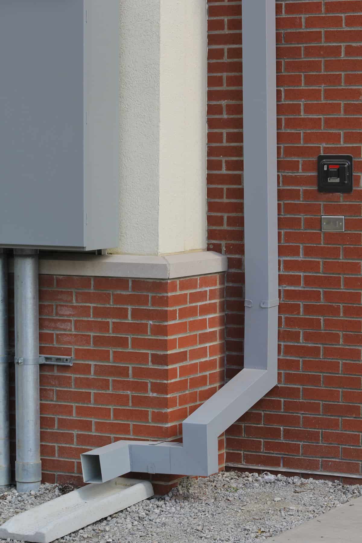 Box Downspout Aluminum, Metal, Copper Box Downspout