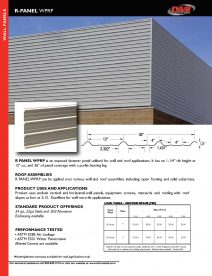 R-PANEL WPRP METAL WALL EXPOSED FASTENER