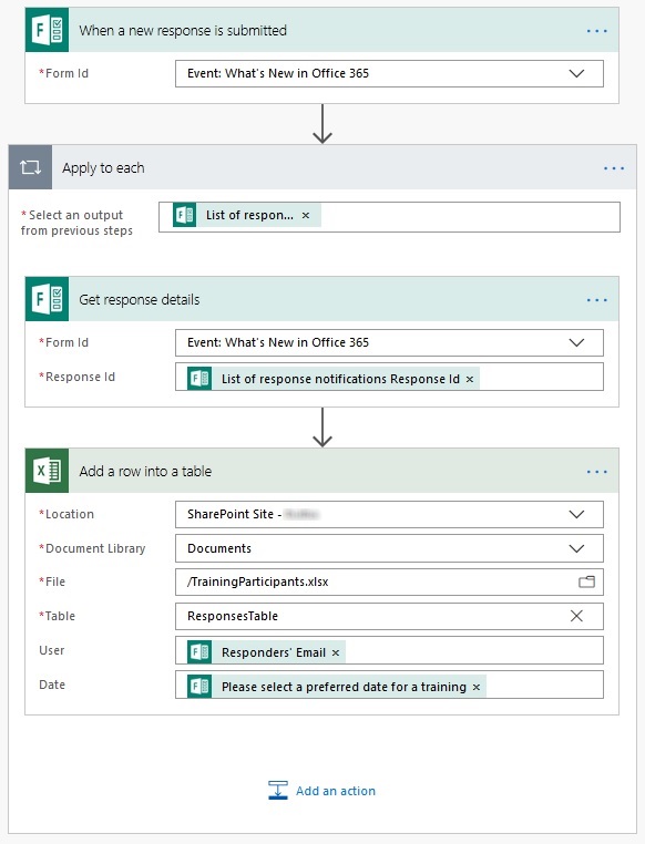 Registering Users for Internal Event with SharePoint Online, Forms, and
