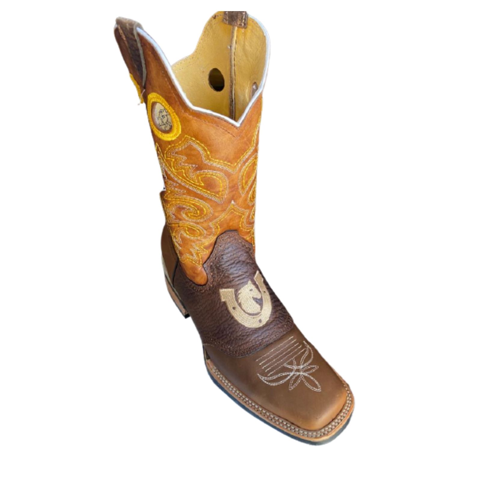 Men Rodeo Boots Genuine Cowhide Western Cowboy Handcrafted