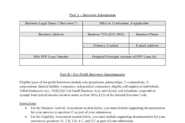 PPP Form 3509 Loan Necessity Questionnaire No Longer Required DMLO CPAs