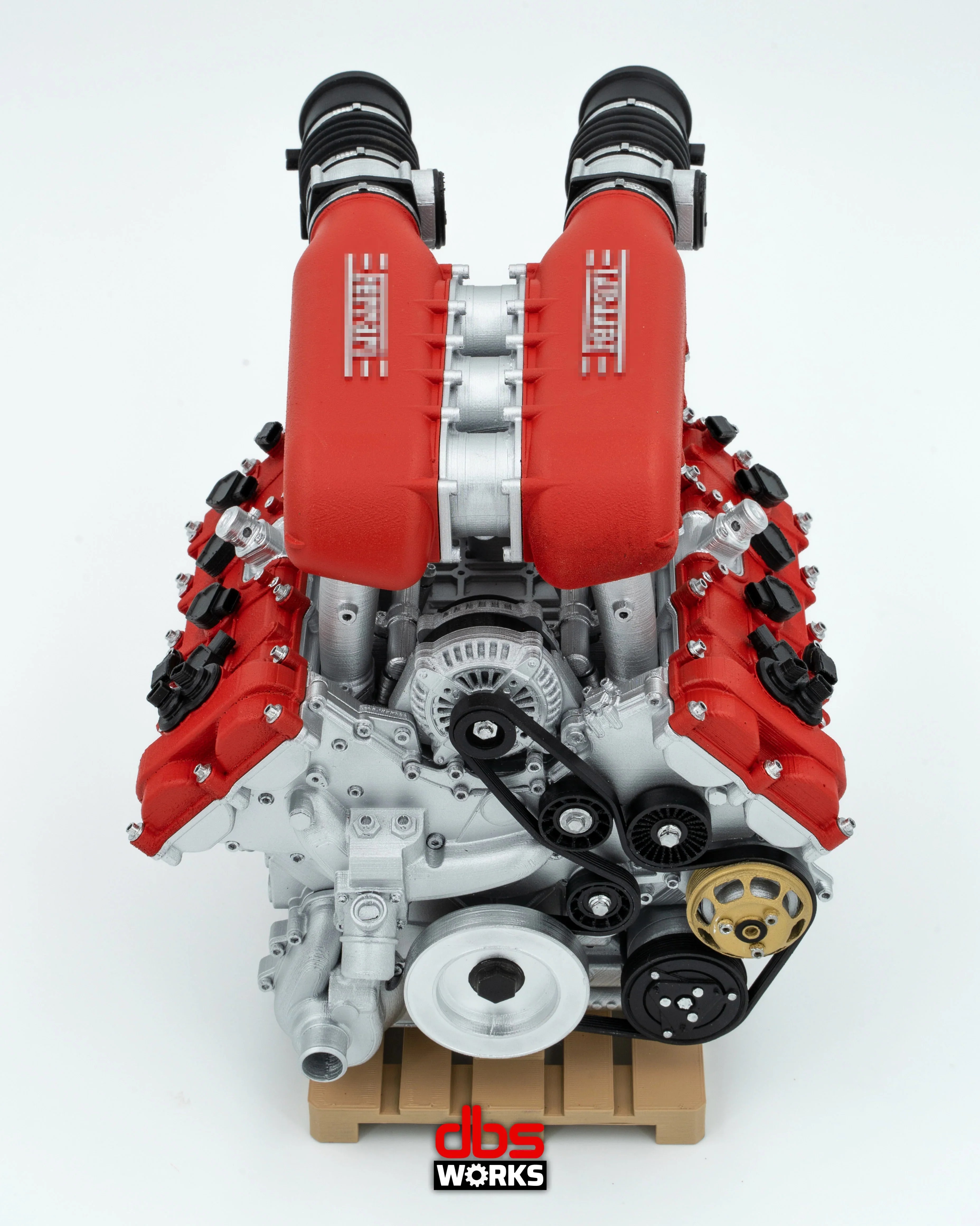 F136 FB - FERRARI 458 - ENGINE ASSEMBLED – DModelkits