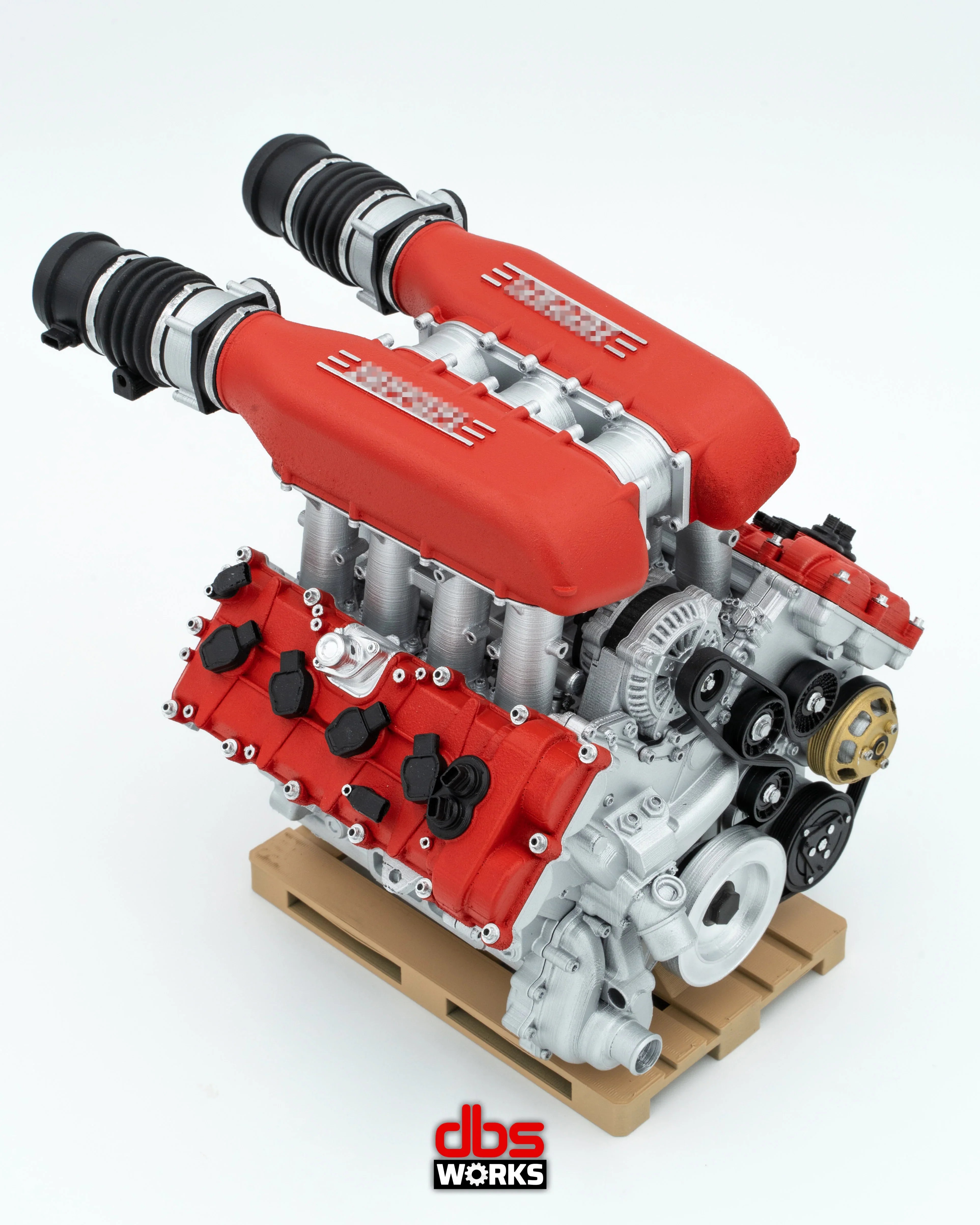 F136 FB - FERRARI 458 - ENGINE ASSEMBLED – DModelkits