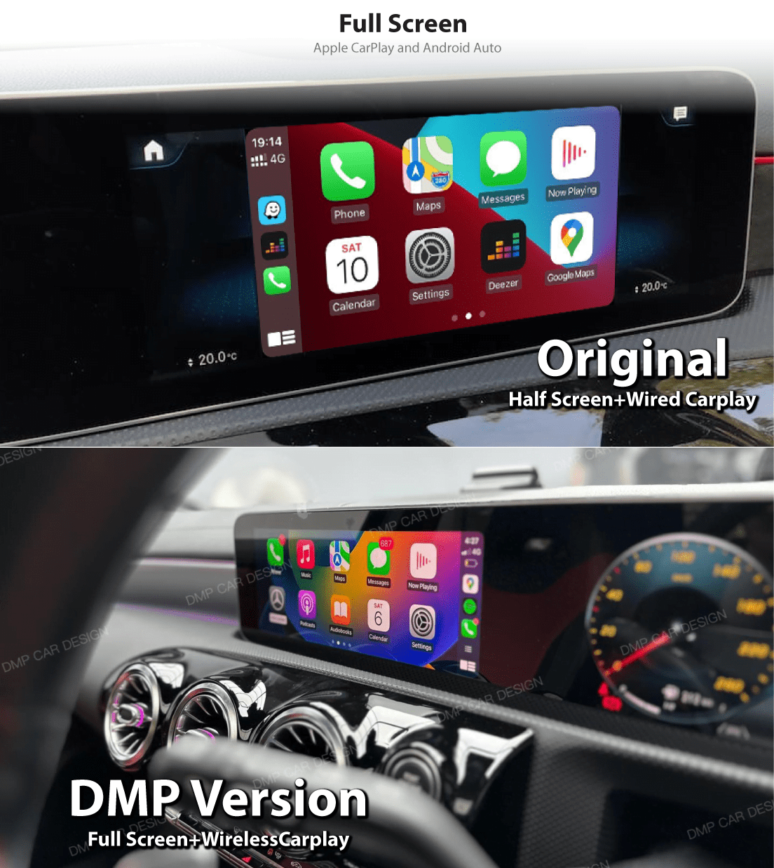 Wireless Carplay & Android Auto (W177) Mercedes AClass DMP Car Design