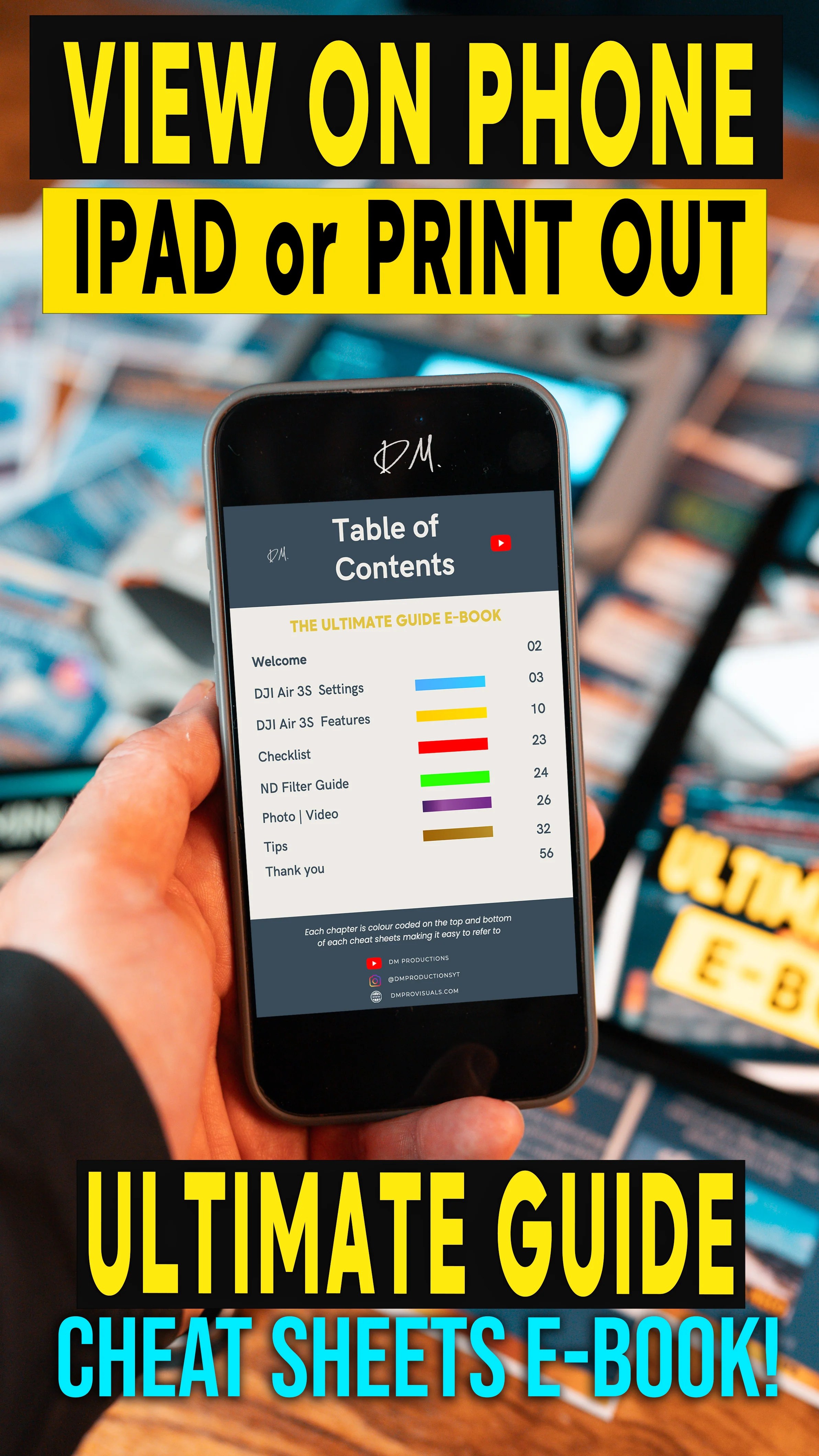 DJI Drone Cheat Sheets FLY APP SETTINGS DMProVisuals(05)