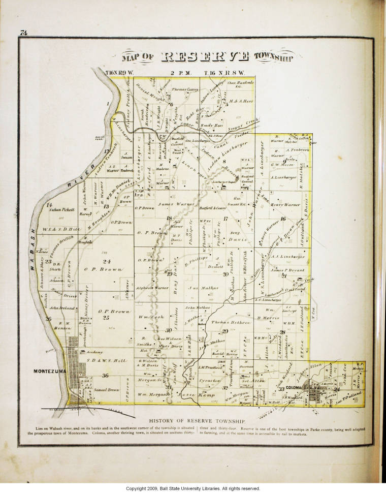 Parke County Indiana Map Map Of Rose Bowl