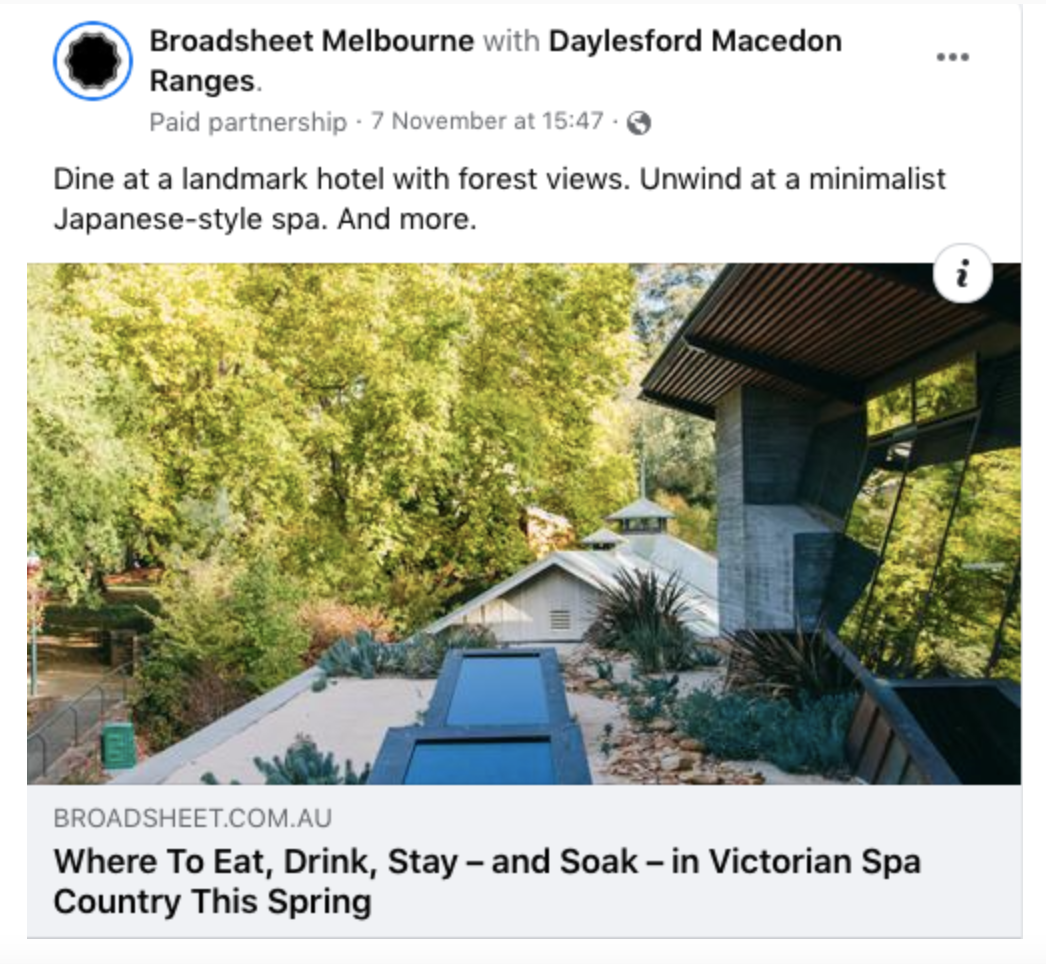Marketing Update November 2022 Daylesford Macedon Tourism
