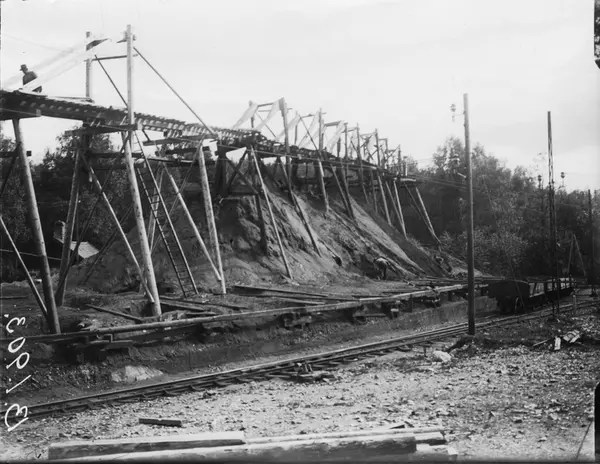 Tabergs Gruvor i Värmland. Sligupptaget. Tekniska Museet / DigitaltMuseum