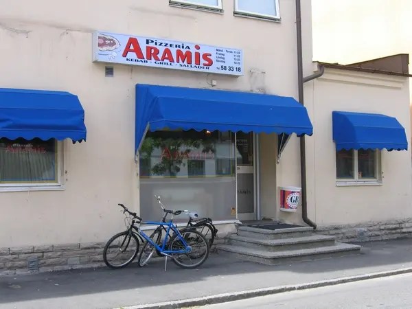 Pizzeria Aramis i Kumla, exteriör. Bilder tagna i samband med