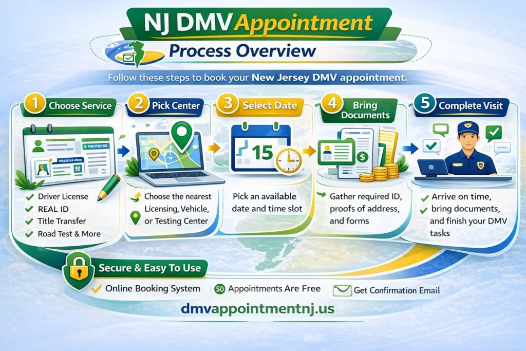 Dmv Appointment Nj Book Reschedule Or Cancel Your Mvc Appointment