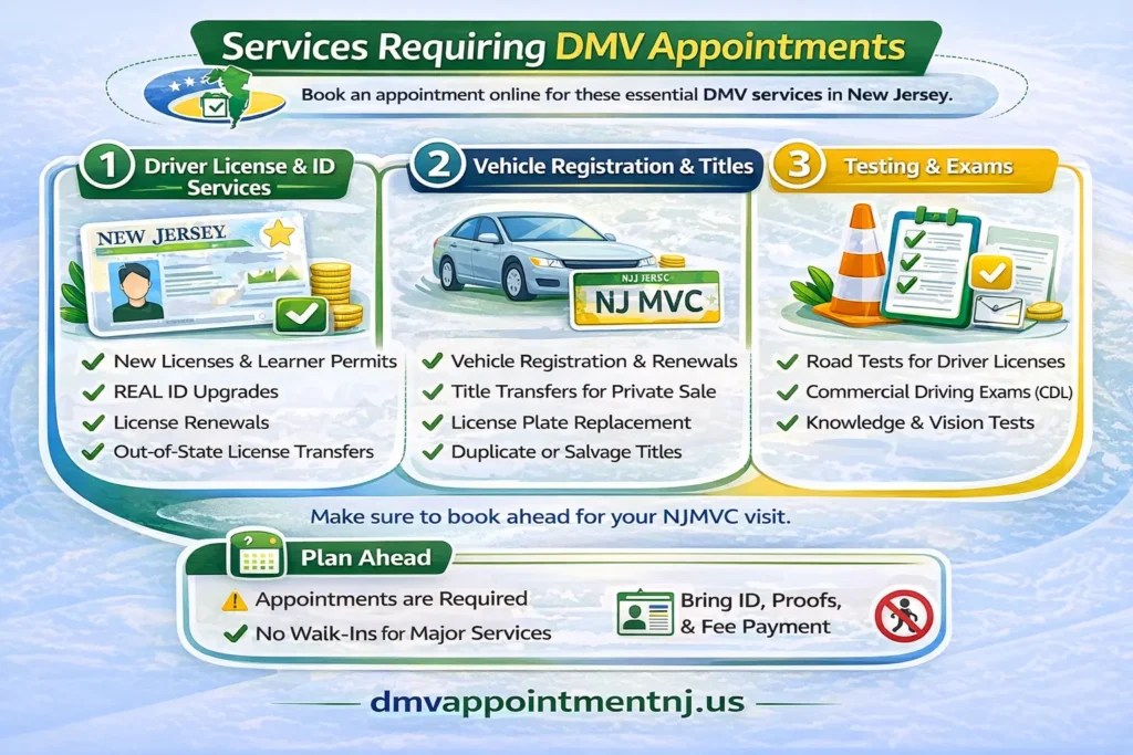 Dmv Appointment Nj Book Reschedule Or Cancel Your Mvc Appointment
