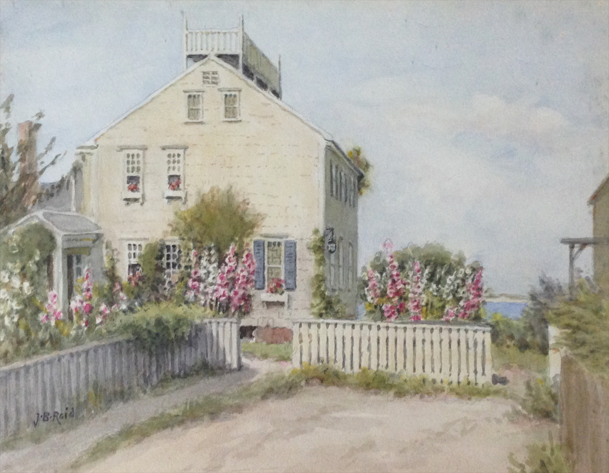 Jane Brewster Reid Jane Brewster Reid Watercolor on Paper "Gorham's