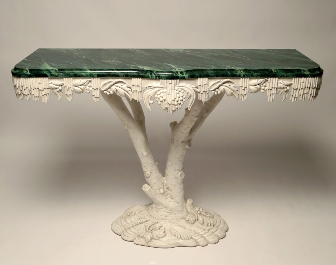 Console Table White Painted "Tree Branch" Shaped Console Table Rafael Osona Auctions