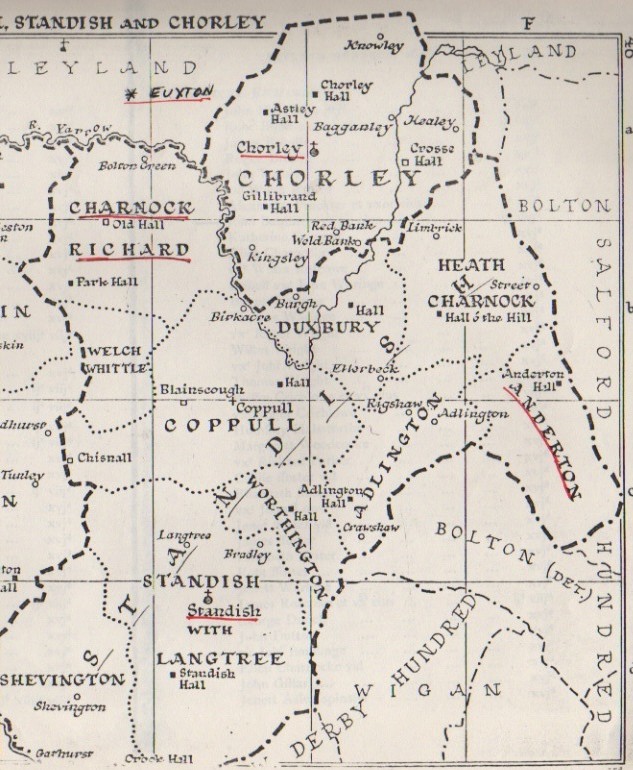Charnock Richard old map DNAeXplained Genealogy