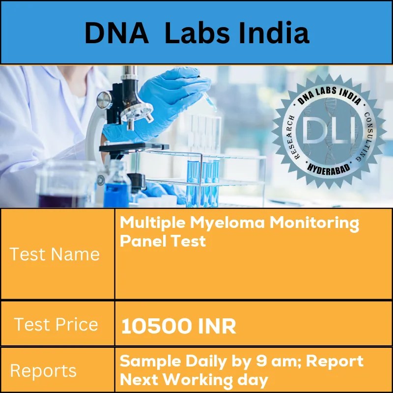 Multiple Myeloma Monitoring Panel Test Cost 10500 INR in India