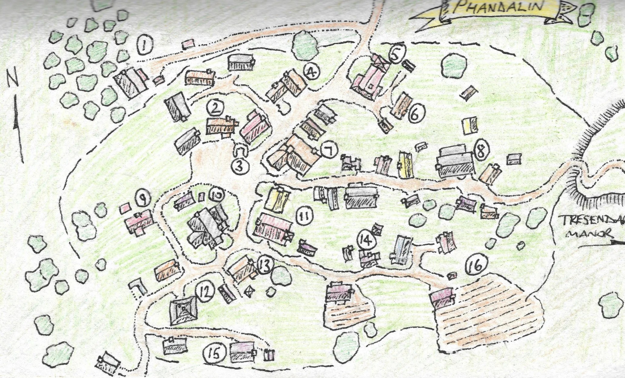 D&D Map Of Phandalin Phandalin - Dnd5E.info - 5Th Edition System Reference Document/5E Srd