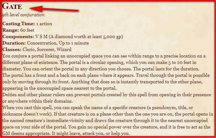 Gate D&D 5th Edition D&D 5e Character Sheets