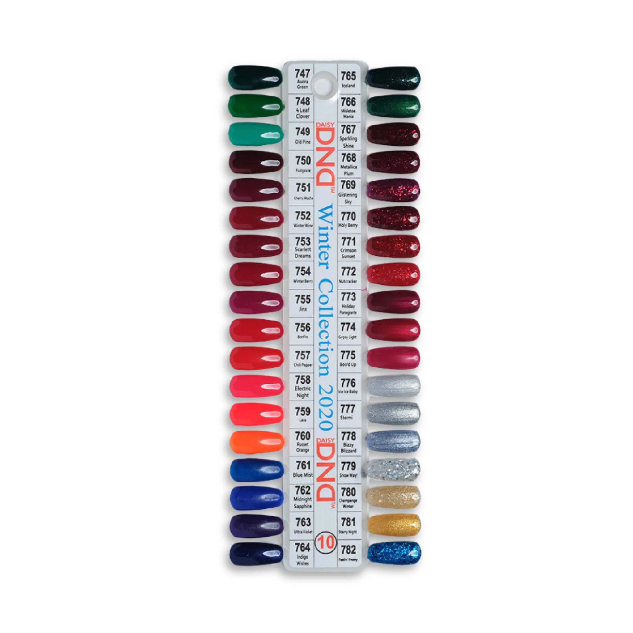 DND Duo Color Swatches Single 10 DND Gel