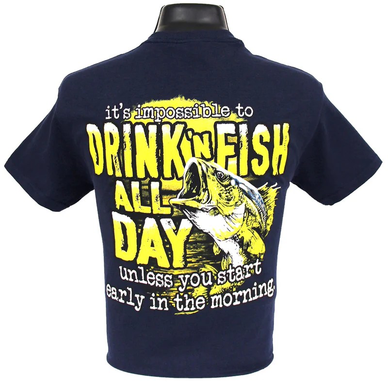 6188 Southern Addiction Drink 'n Fish T Shirt D & D Outfitters