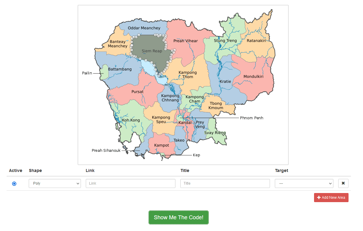 Create An Interactive Image Map and Highlight on Areas when Mouseover