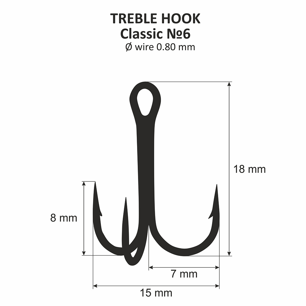 Treble hook Classic DniproLead
