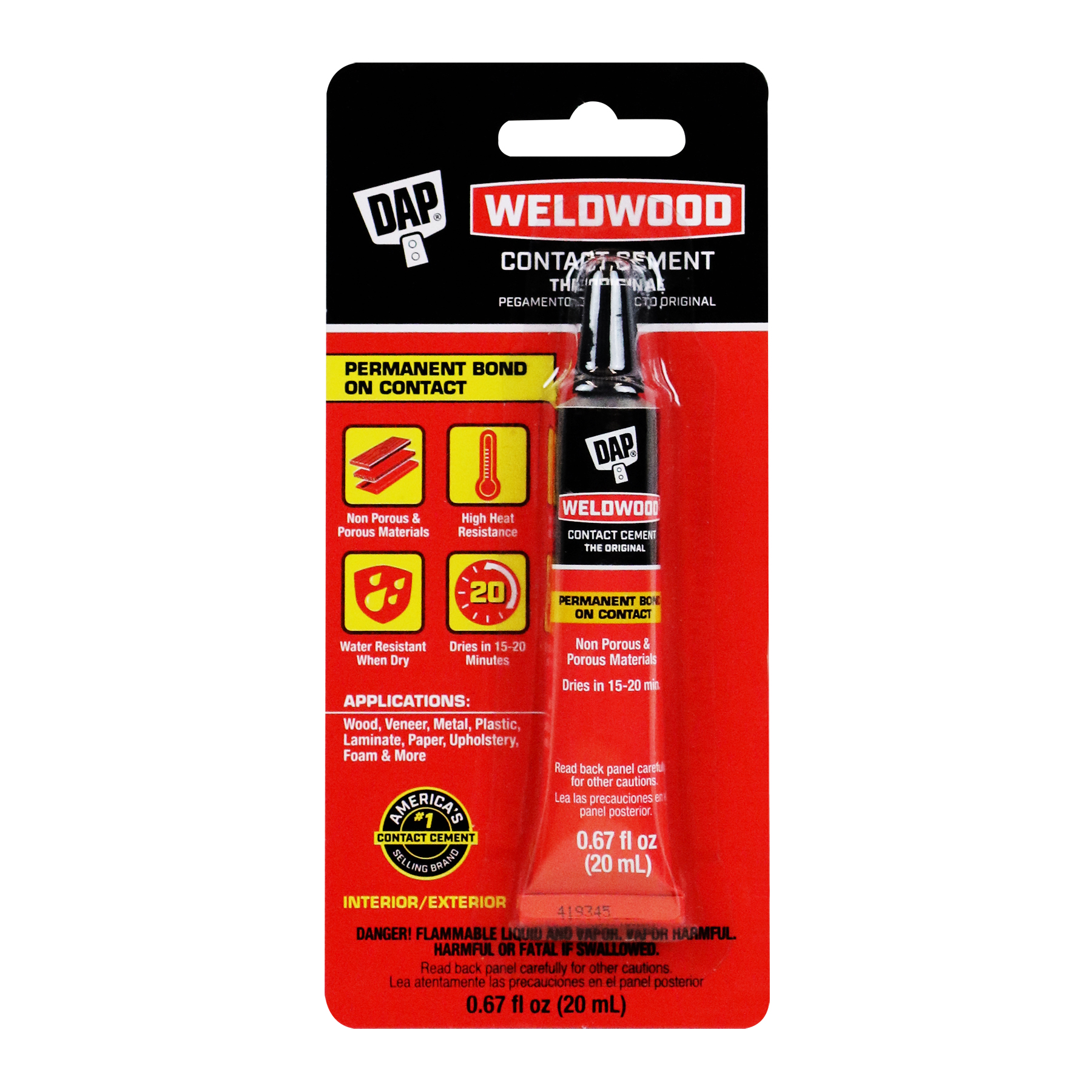 Dap 7079800129 Weldwood Contact Cement .67oz DNI Trinidad