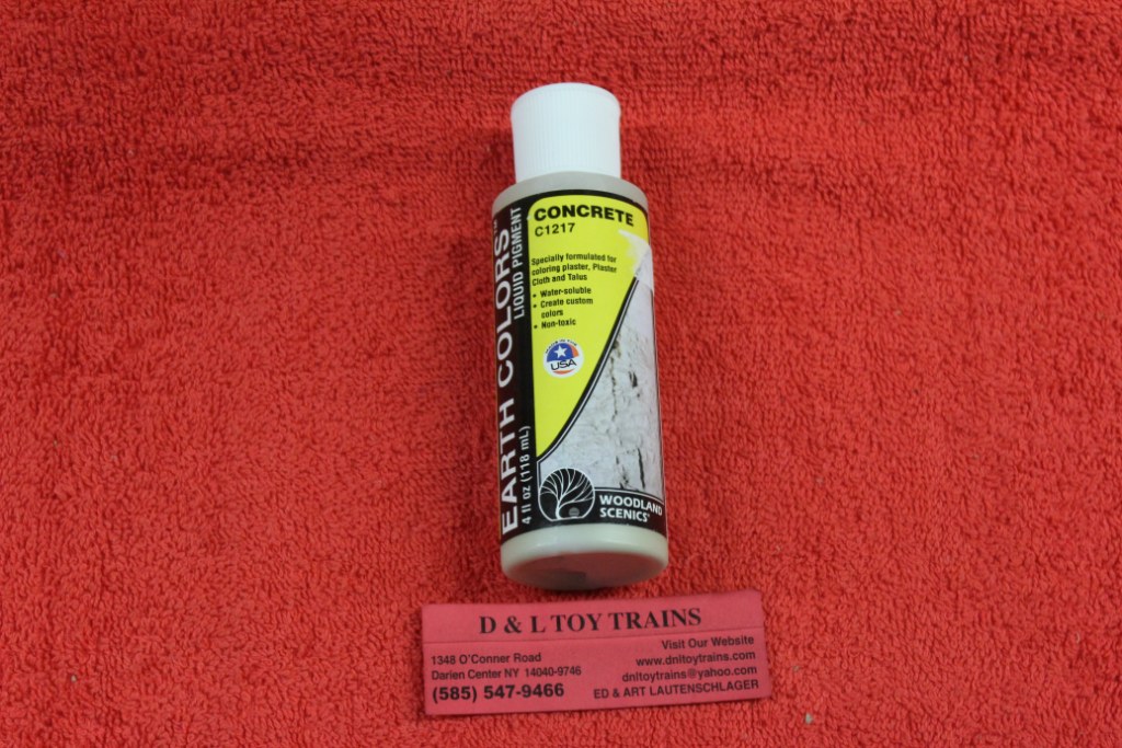 1217 Concrete Earth Colors Liquid Pigment D&L Toy Trains