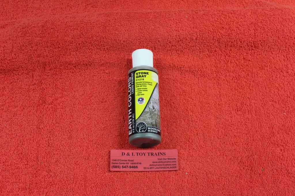 1218 Stone Gray Earth Colors Liquid Pigment D&L Toy Trains