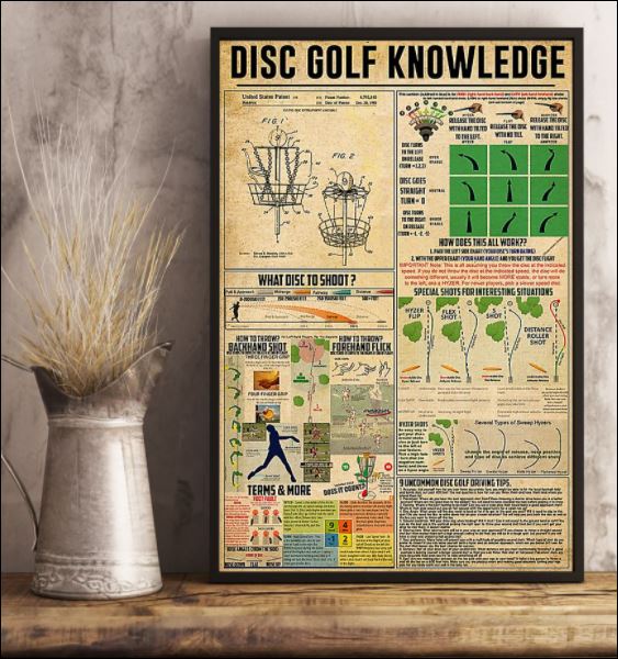 Disc golf knowledge poster