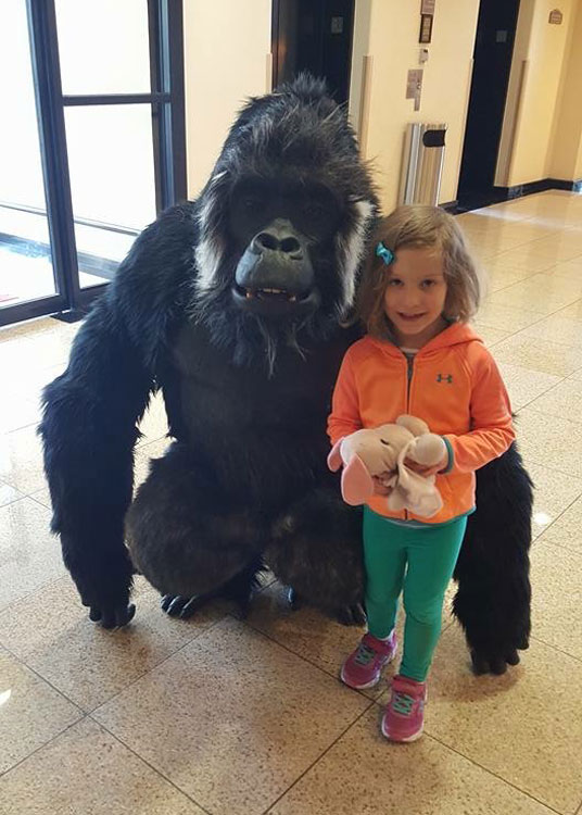 Hire Hyper Real Gorilla and Baboon Act Animal Costumes Scarlett