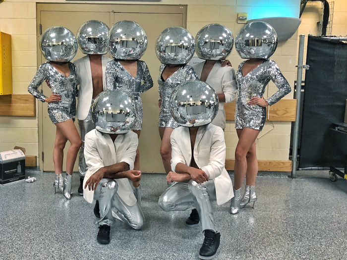 Hire Live Event Dancers Mirror Ball Head Scarlett Entertainment USA