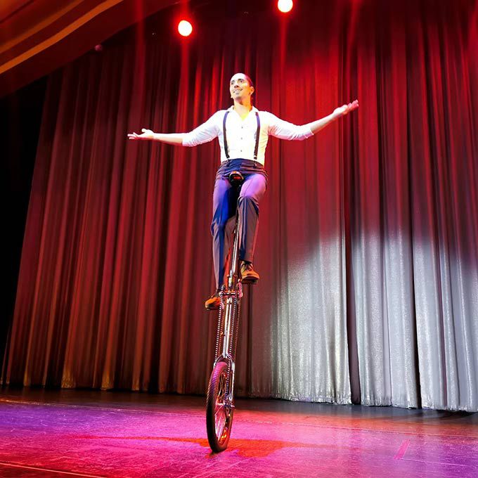 Hire Our Unicycle Circus Show Scarlett Entertainment