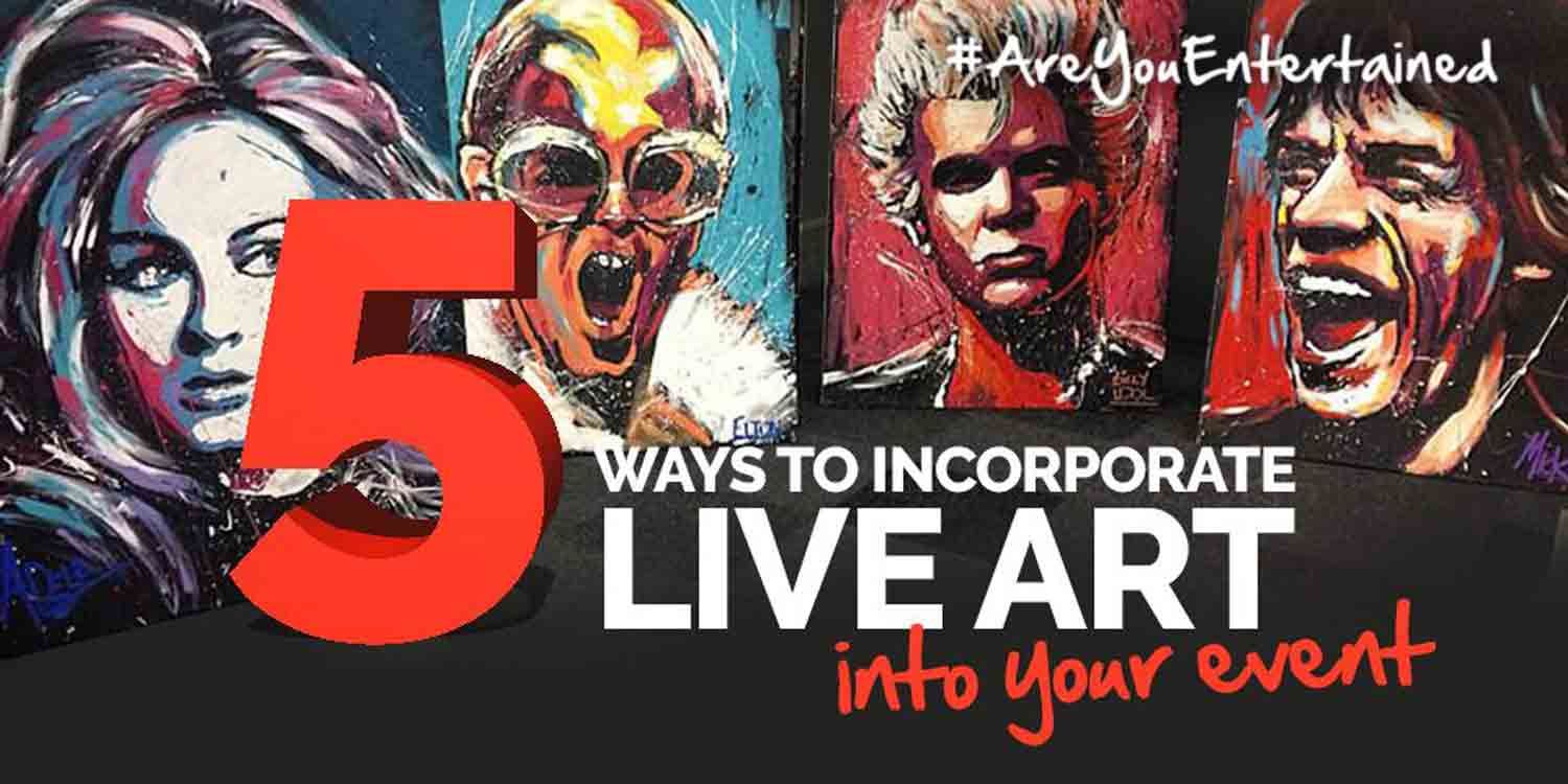 Live Event Art Art Based Entertainment Event Ideas Inspiration