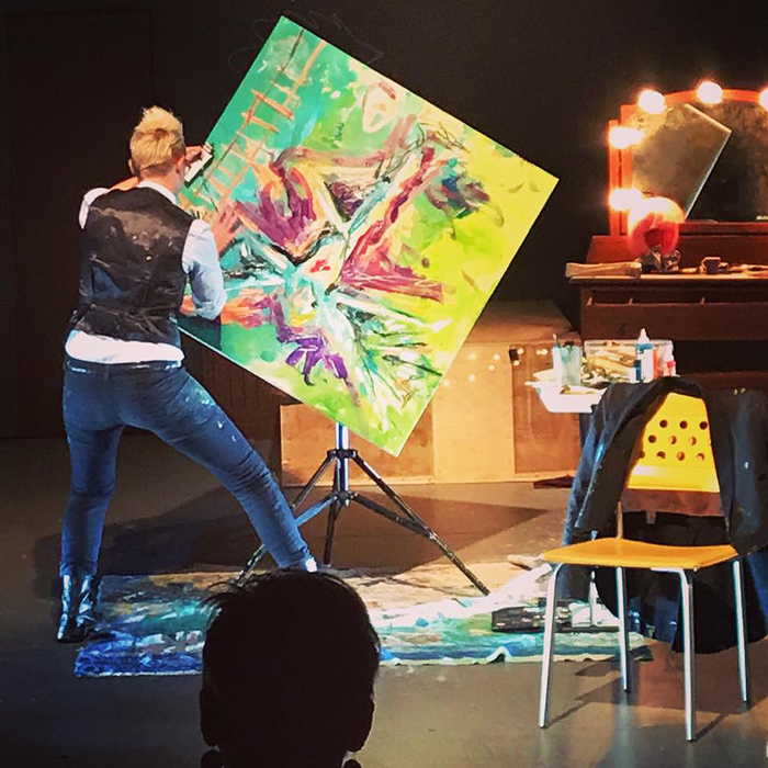 Australian Female Speed Painter Book Interactive Speed Painting Sydney