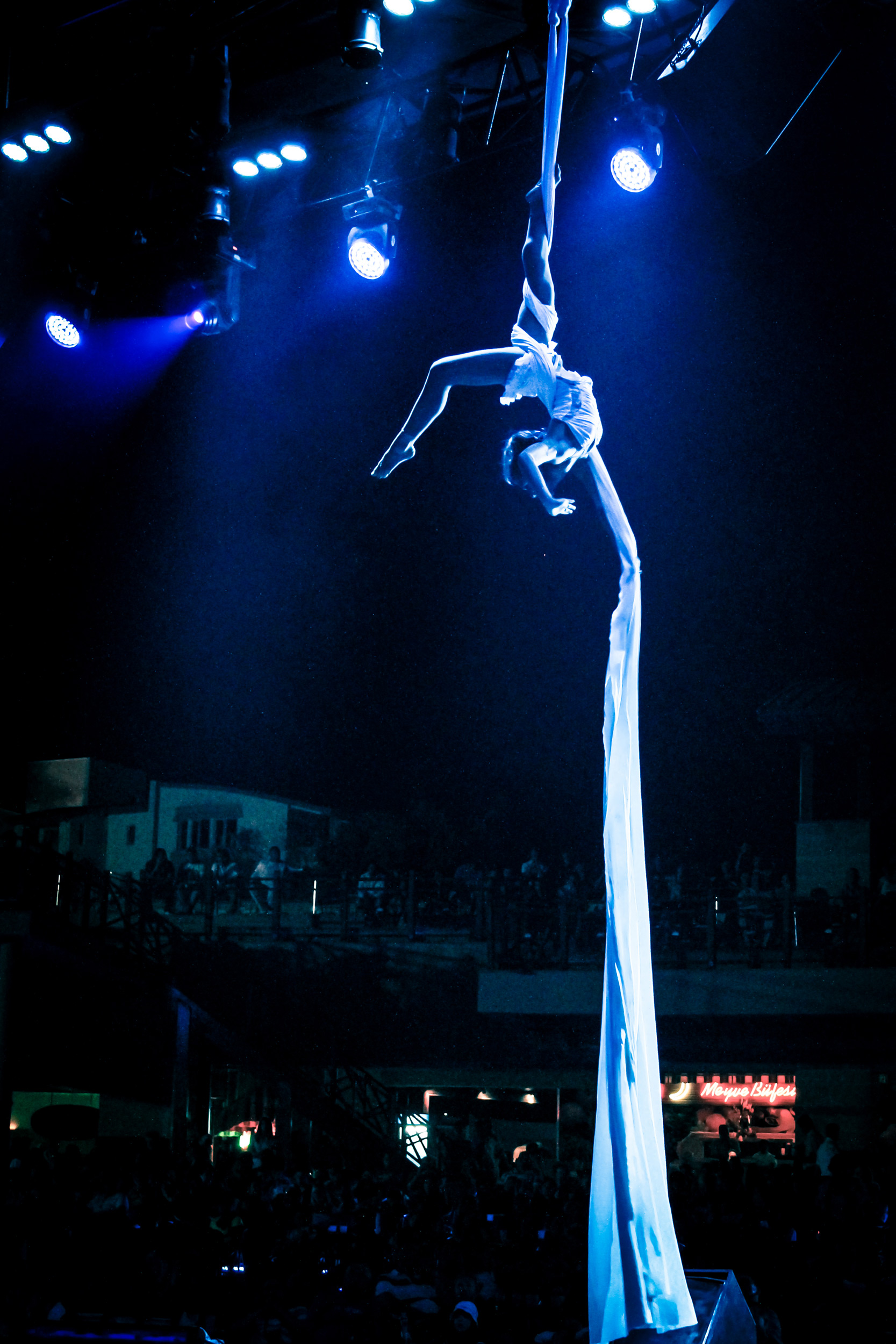 Hire Aerialist Performer Vienna Aerial Fire Show Aerial Dance Show