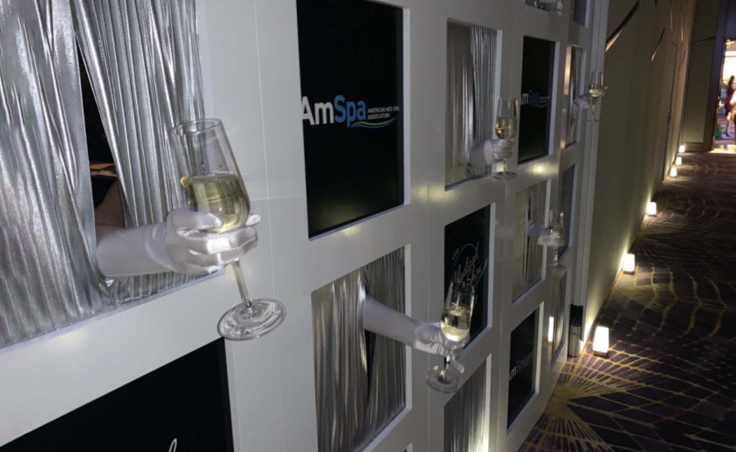 Book a Living Champagne Wall Las Vegas Scarlett Entertainment