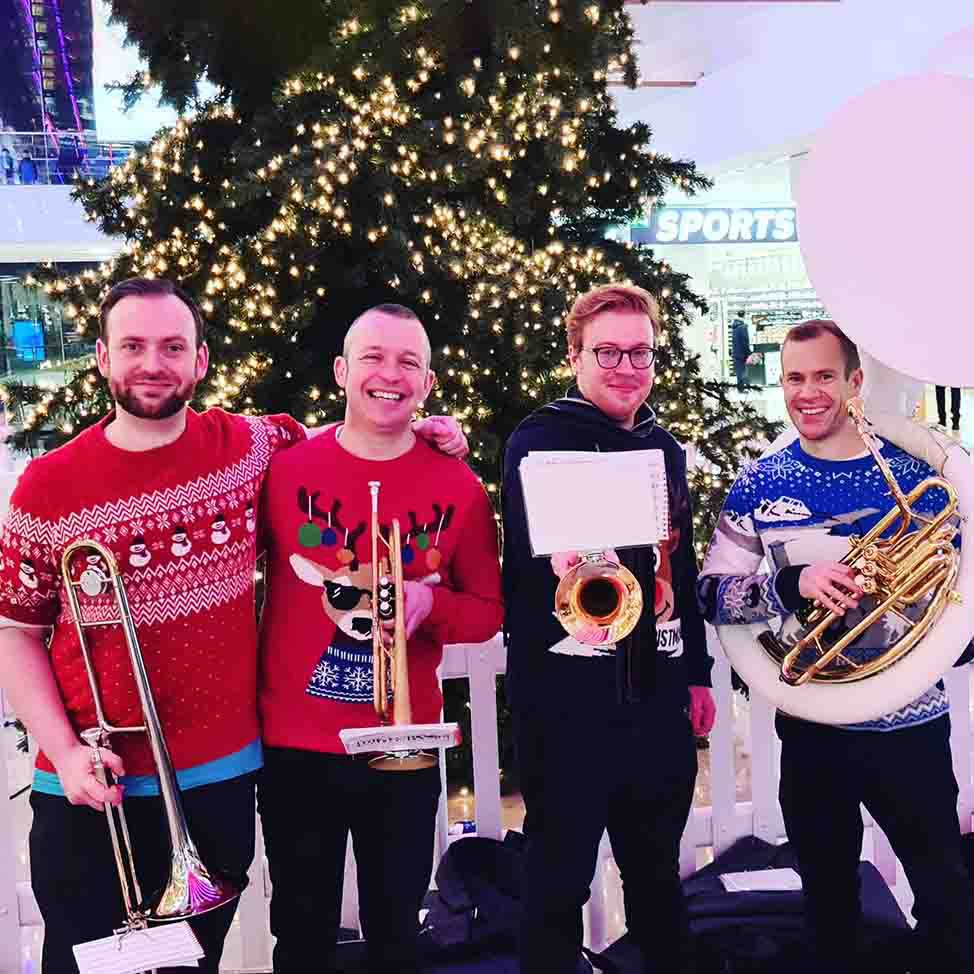 Book A Christmas Brass Band London Scarlett Entertainment