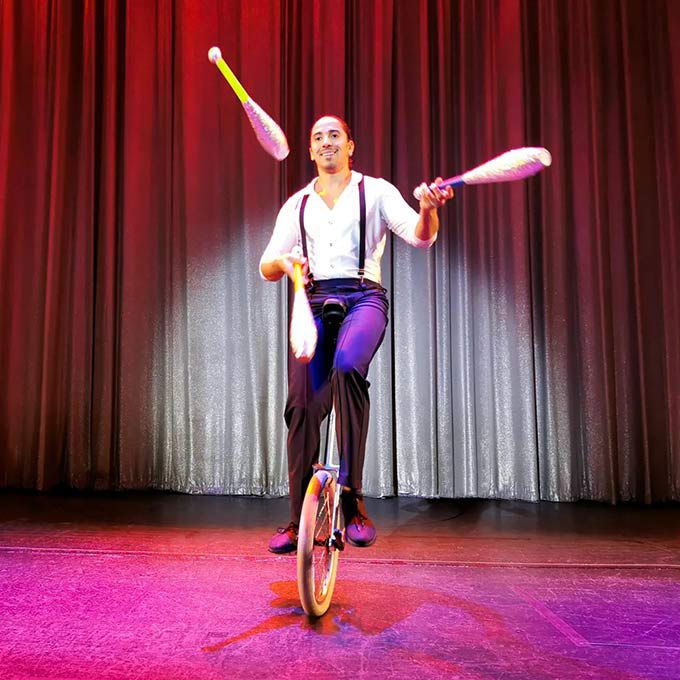 Hire Our Unicycle Circus Show Scarlett Entertainment
