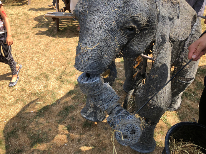 Lifesize Elephant Puppets Hire Animal Themed Act UK