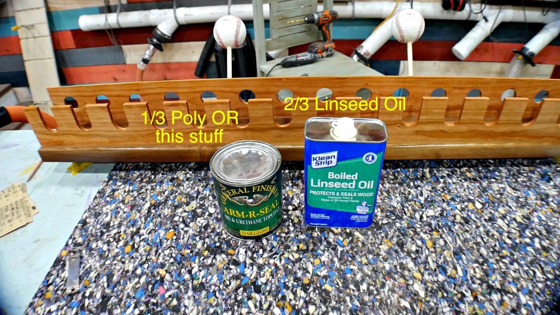 DIY Baseball Bat Holder for Wall Pahjo Designs