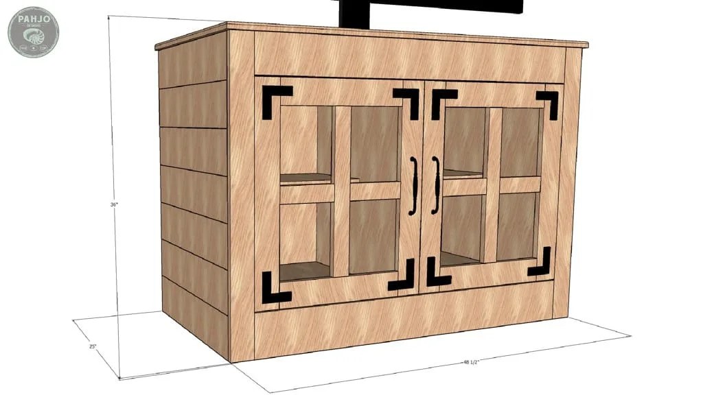 DIY Farmhouse TV Stand