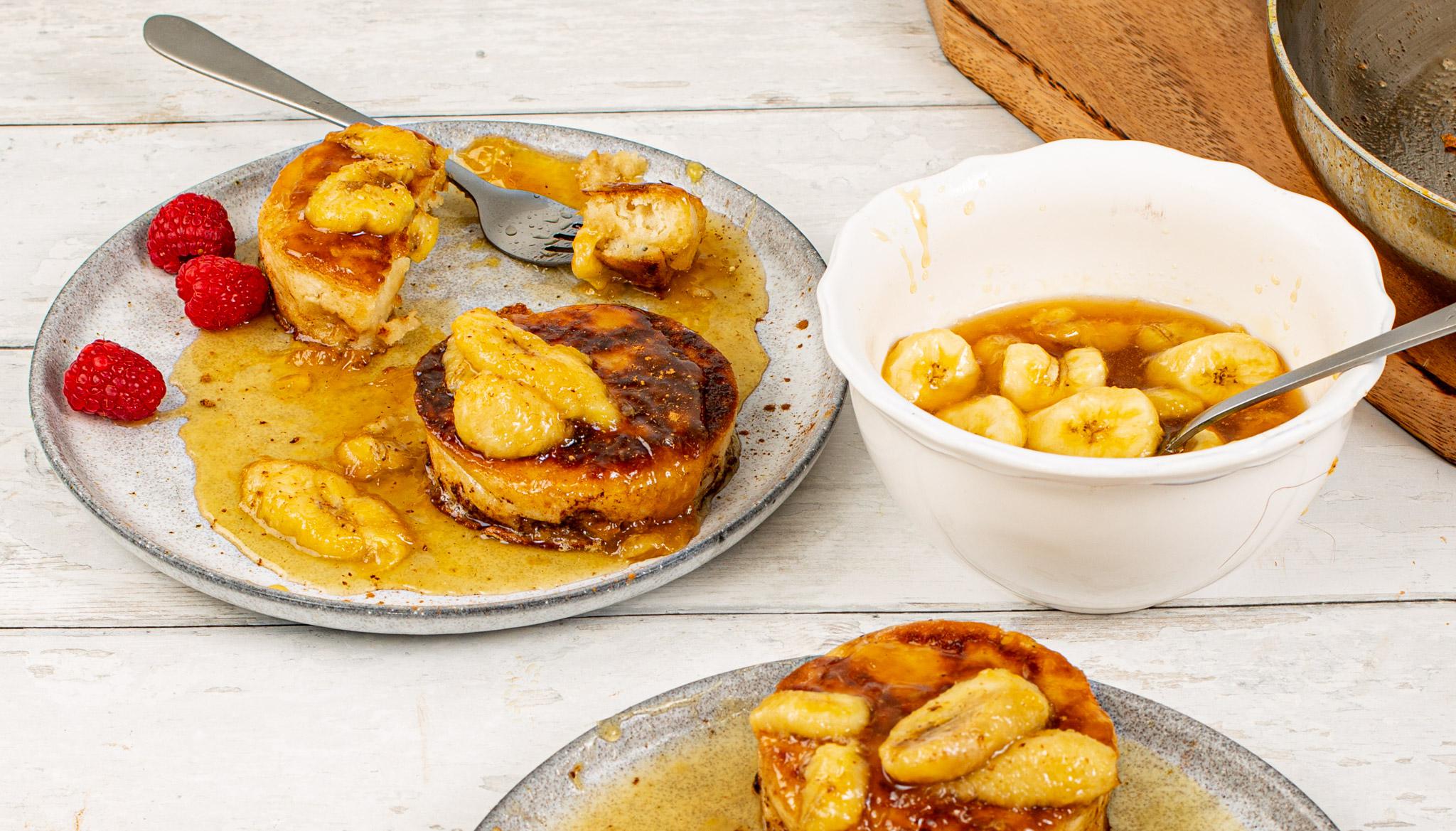 Crumpet French Toast with Caramelised Bananas Kenwood Recipes