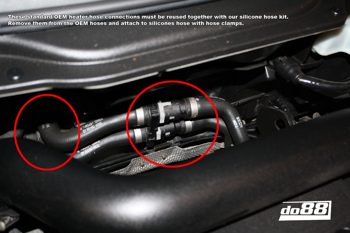 VOLVO C30, C70, S40, V50 TURBO (0413) HEATER HOSES DO88