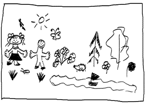 рисовать воспитательницу